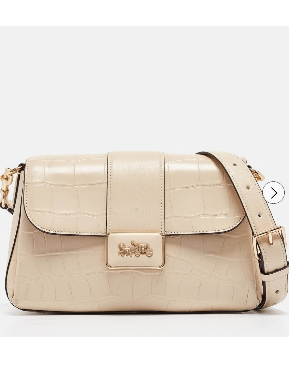 Coach Croc Embossed Grace Crossbody, EUC, 2022, $450 MSRP
